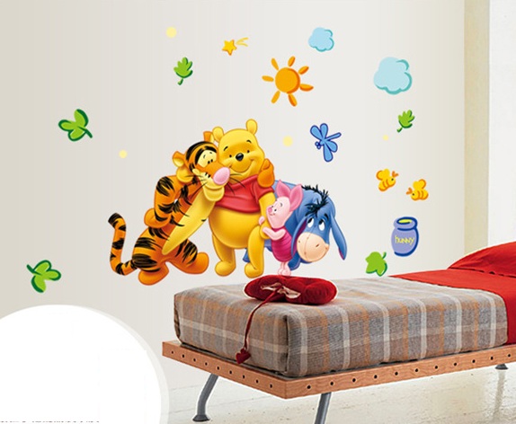 decal dan tuong gau pooh