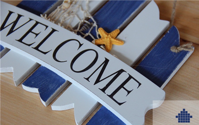 Bảng treo welcome gỗ